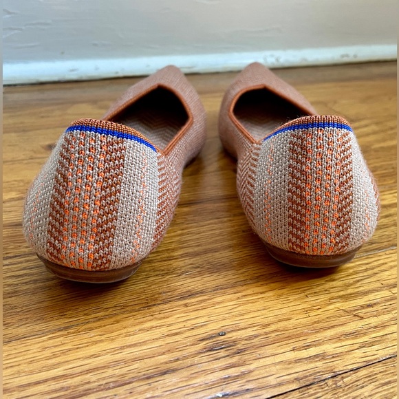 Rothy’s Retired The Point Camel Herringbone Merino Wool Size 6 - Picture 4 of 7